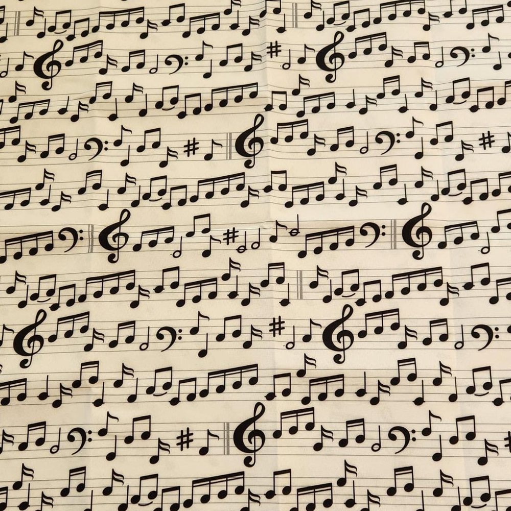 Ambesonne Music Fabric (NWT)
